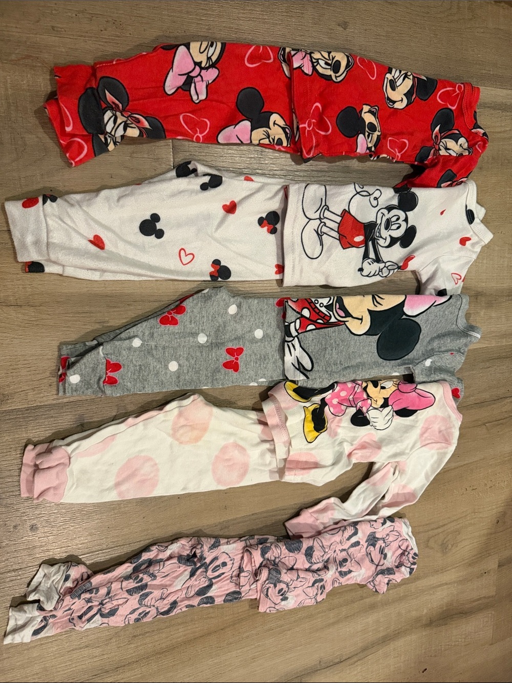 Sz 12 month  Minnie Mouse Pajama Set Bundle - 5 sets